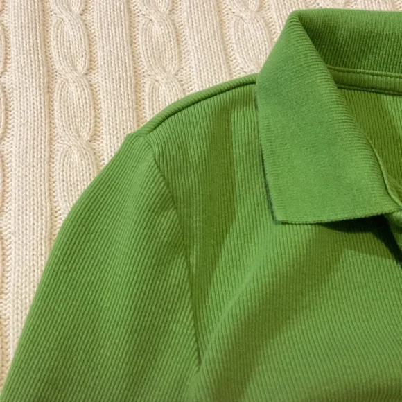 Zara Ribbed Ruched Button-Up ~ Small - Picture 8 of 10